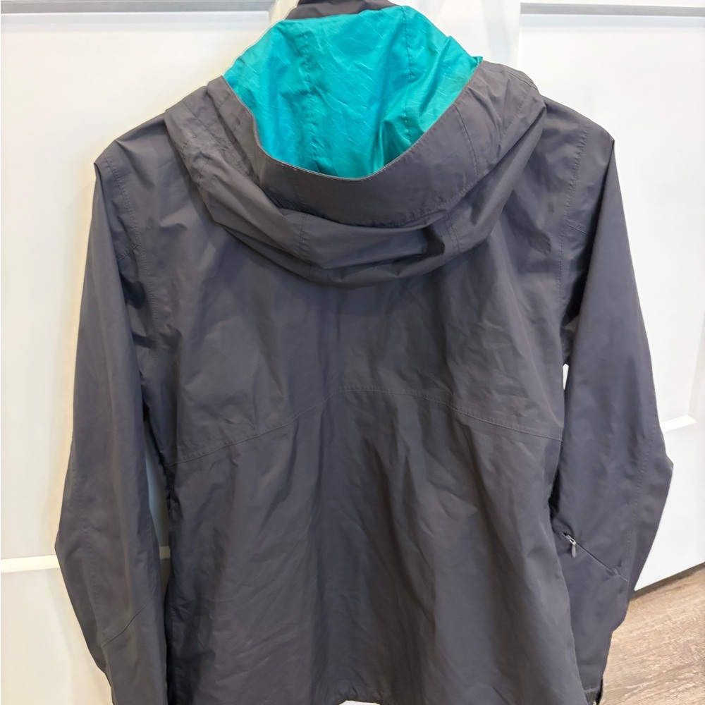 Eastern Mountain Sports Charcoal Jacket with Aqua Interior - Picture 5 of 5